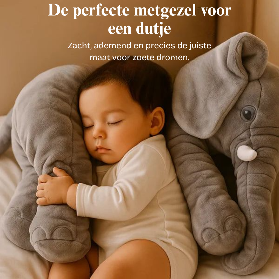 Baby Olifant Knuffel Kussen Pluche Speelgoed