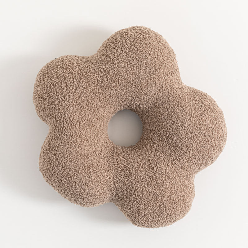 Holle Bloem Sierkussen 42 x 45cm Karamel