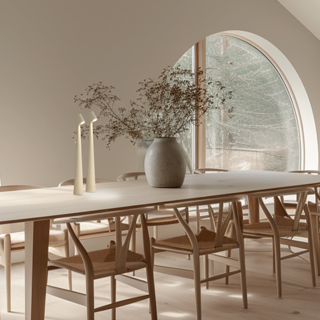 Elegante Oplaadbare Draadloze Tafellamp - Dimbare LED Nachtkast Lampje