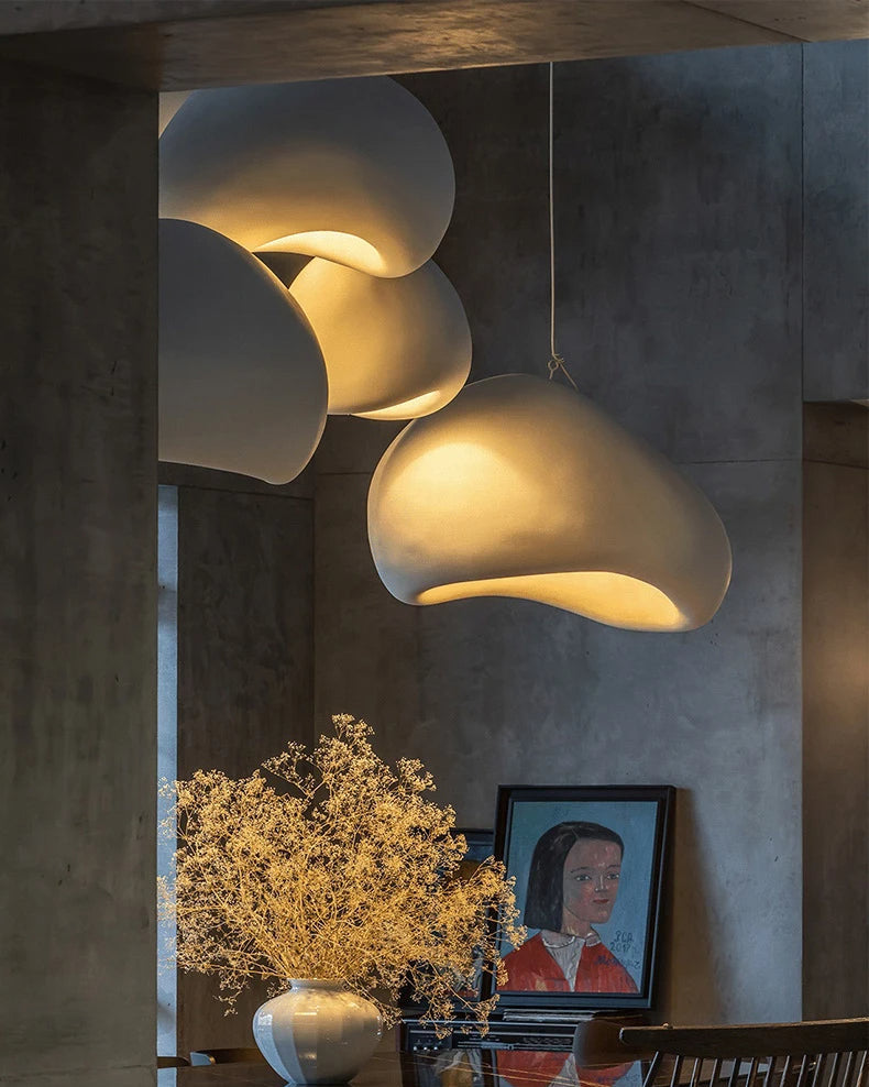 Scandinavische Hanglamp met Betonlook voor Eettafel - Verstelbare Kabel en LED-Compatibel