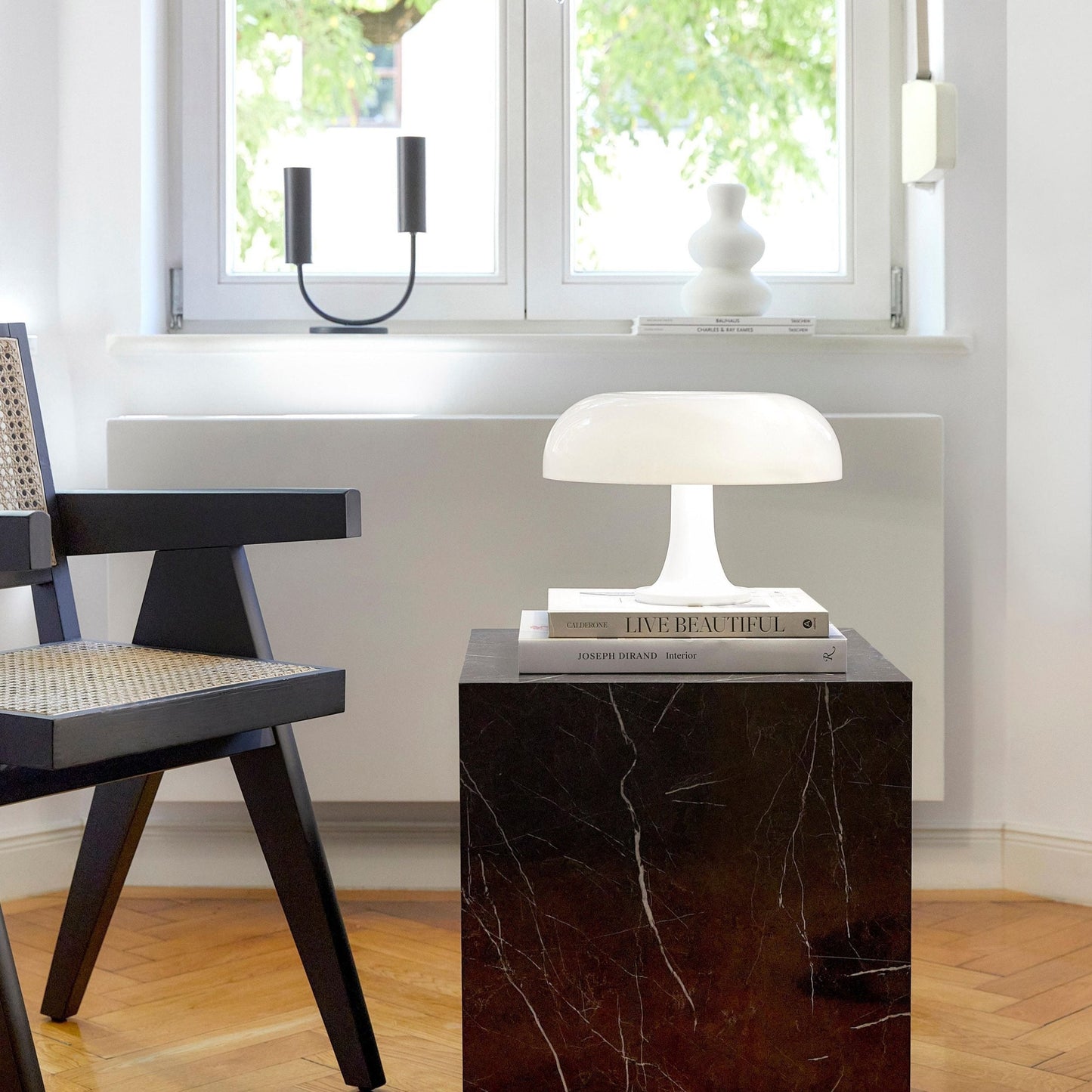 Retro Paddenstoel Tafellamp met Warm Licht – Italiaans Design voor Woonkamer en Slaapkamer
