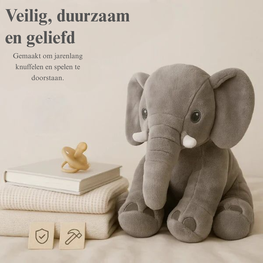 Baby Olifant Knuffel Kussen Pluche Speelgoed