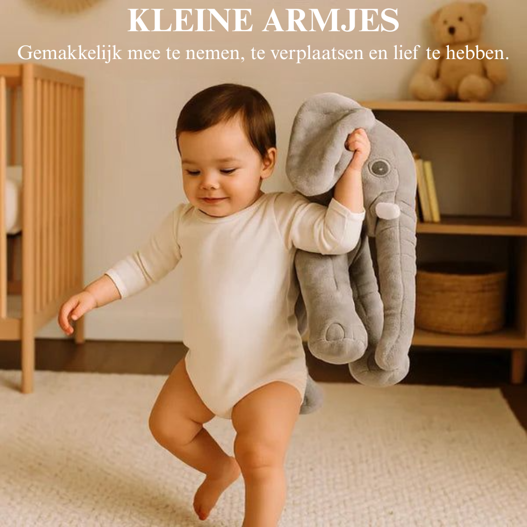 Baby Olifant Knuffel Kussen Pluche Speelgoed