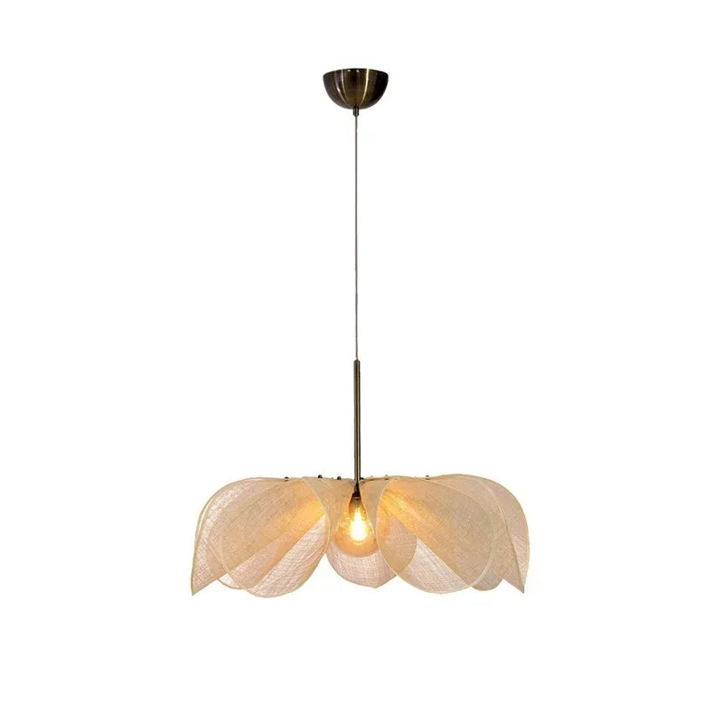 Hanglamp van Plantenvezel – Verstelbare Scandinavische Woonkamer Lamp voor Sfeervolle Interieur