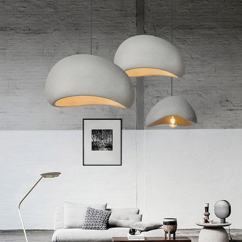 Scandinavische Hanglamp met Betonlook voor Eettafel - Verstelbare Kabel en LED-Compatibel