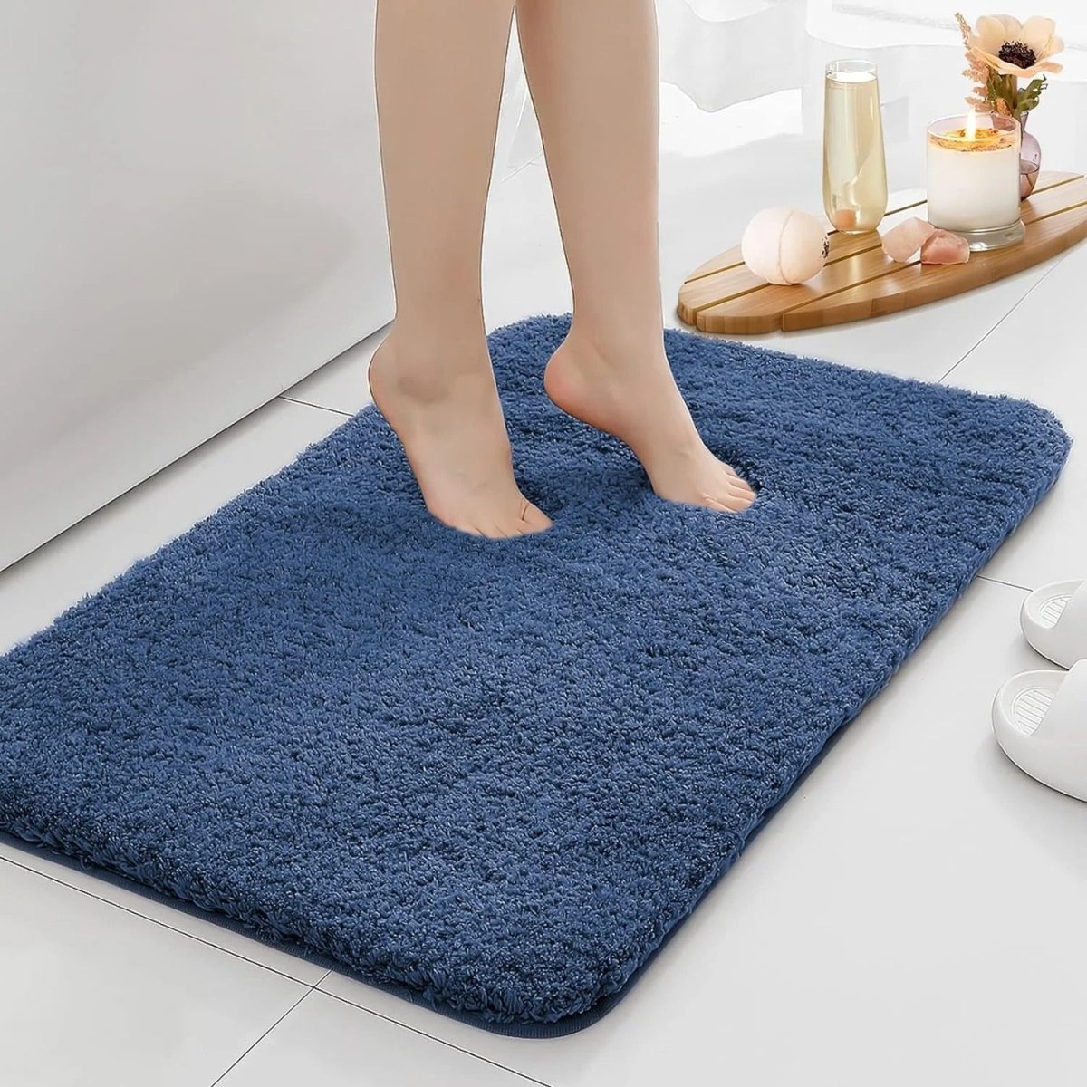 Antislip Badkamermat met Hoge Absorptie en Zacht Pluche Ontwerp 8
