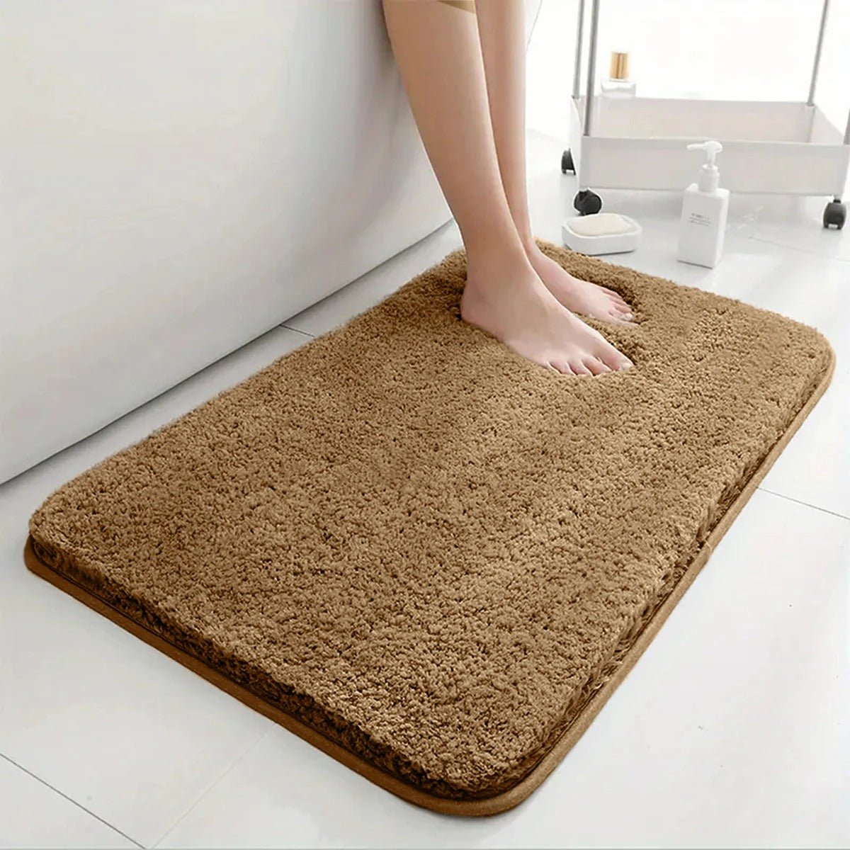 Antislip Badkamermat met Hoge Absorptie en Zacht Pluche Ontwerp 9