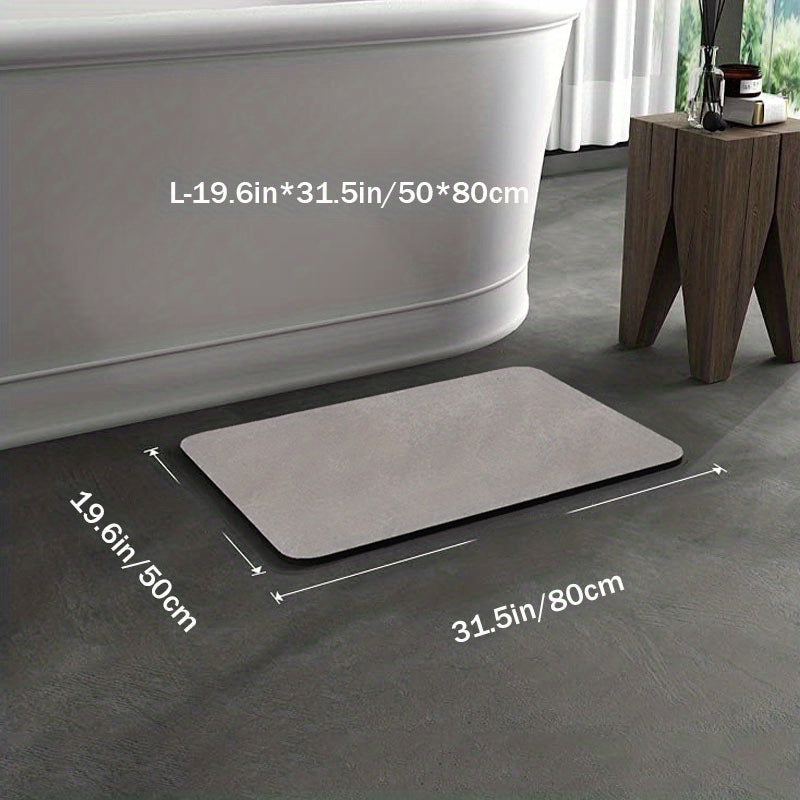Antislip Badmat met Sneldrogend Oppervlak en Rubberen Onderkant