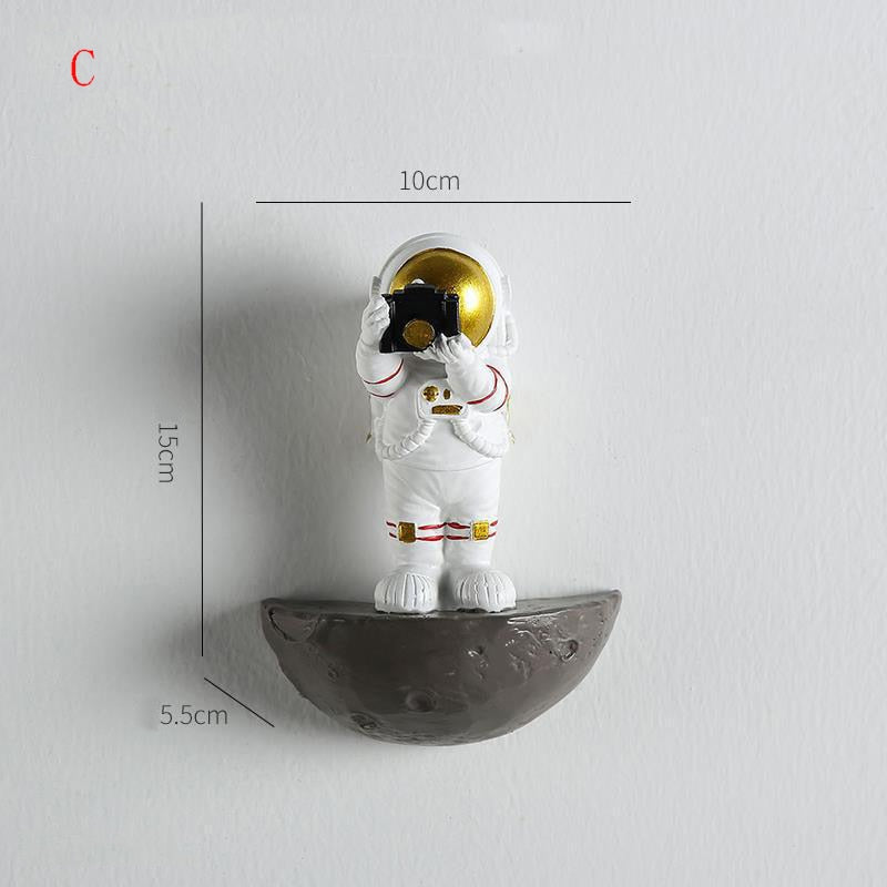Astronaut Wanddecoratie met 3D Figuren voor Kinderkamer en Speelse Muurdecoratie 10