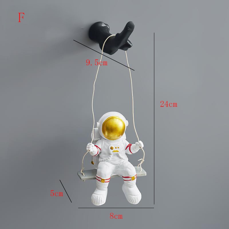 Astronaut Wanddecoratie met 3D Figuren voor Kinderkamer en Speelse Muurdecoratie 12