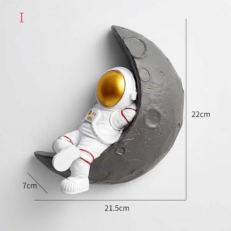 Astronaut Wanddecoratie met 3D Figuren voor Kinderkamer en Speelse Muurdecoratie 13