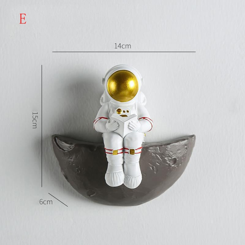 Astronaut Wanddecoratie met 3D Figuren voor Kinderkamer en Speelse Muurdecoratie 14
