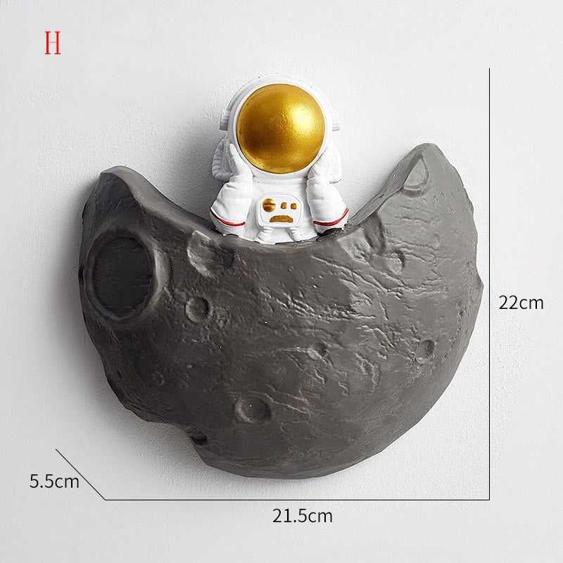 Astronaut Wanddecoratie met 3D Figuren voor Kinderkamer en Speelse Muurdecoratie 15
