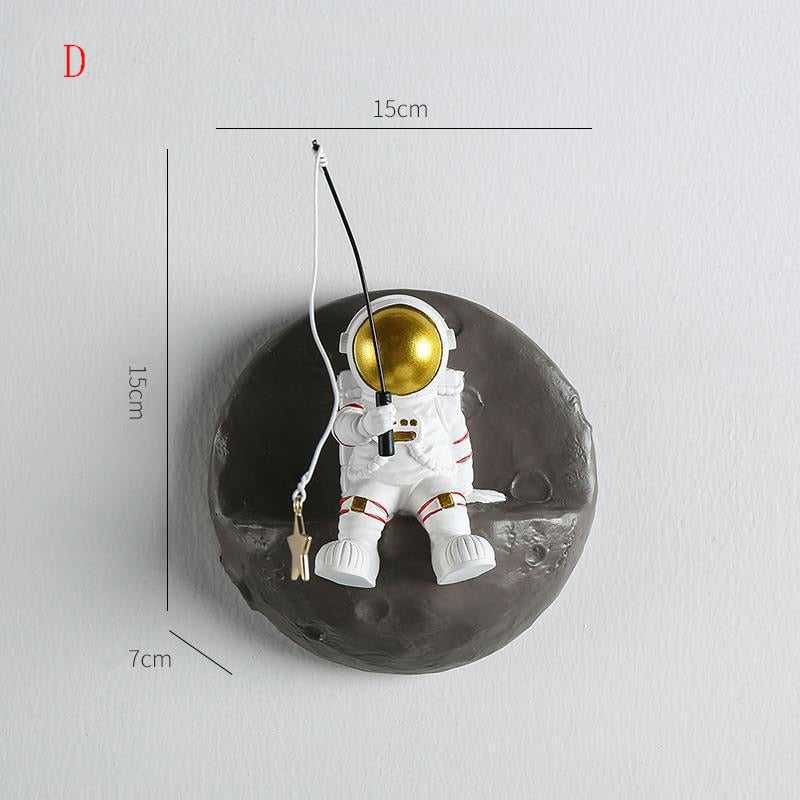 Astronaut Wanddecoratie met 3D Figuren voor Kinderkamer en Speelse Muurdecoratie 16