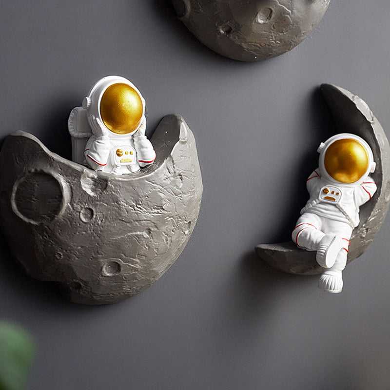 Astronaut Wanddecoratie met 3D Figuren voor Kinderkamer en Speelse Muurdecoratie 5