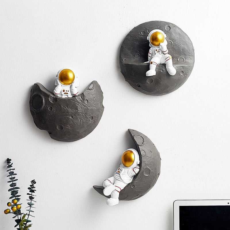 Astronaut Wanddecoratie met 3D Figuren voor Kinderkamer en Speelse Muurdecoratie 6