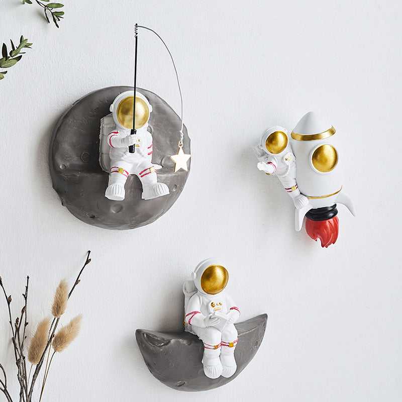 Astronaut Wanddecoratie met 3D Figuren voor Kinderkamer en Speelse Muurdecoratie 8