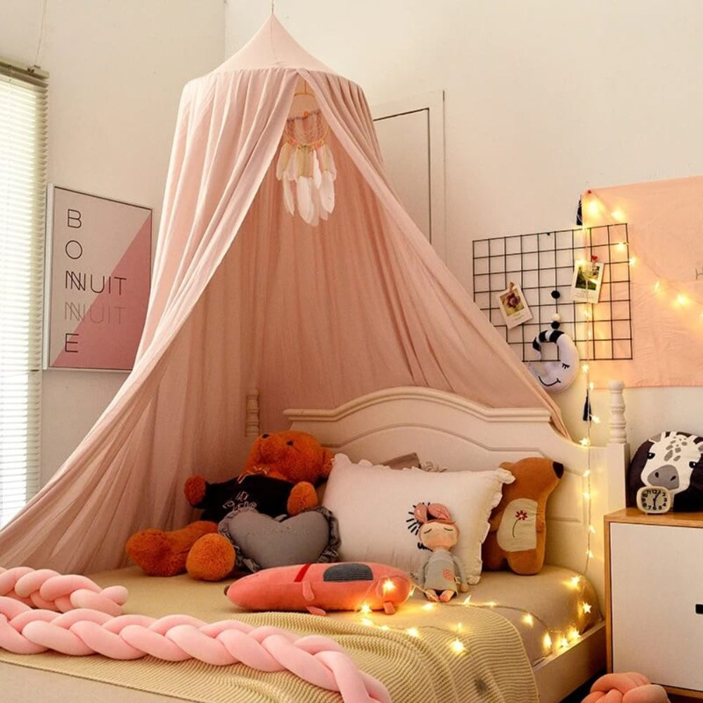 Betthimmel voor Kinderkamer – Zacht Ademend Polyester Droomhimmel voor Magische Momenten 0