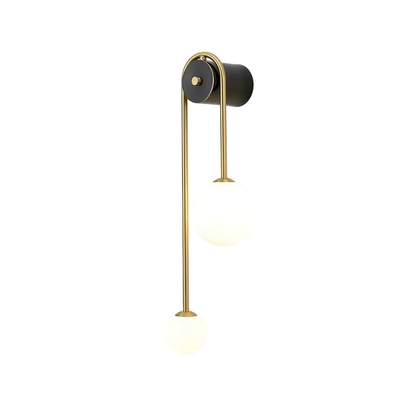 Boog Wandlamp Goud van Messing en Glas – Elegante Muurlamp voor Binnenverlichting 6