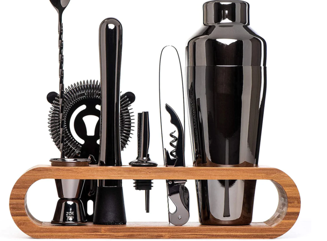 Cocktailset met 10-delige Bar Kit en Luxe Metallic Afwerking voor Professionele Cocktails 5