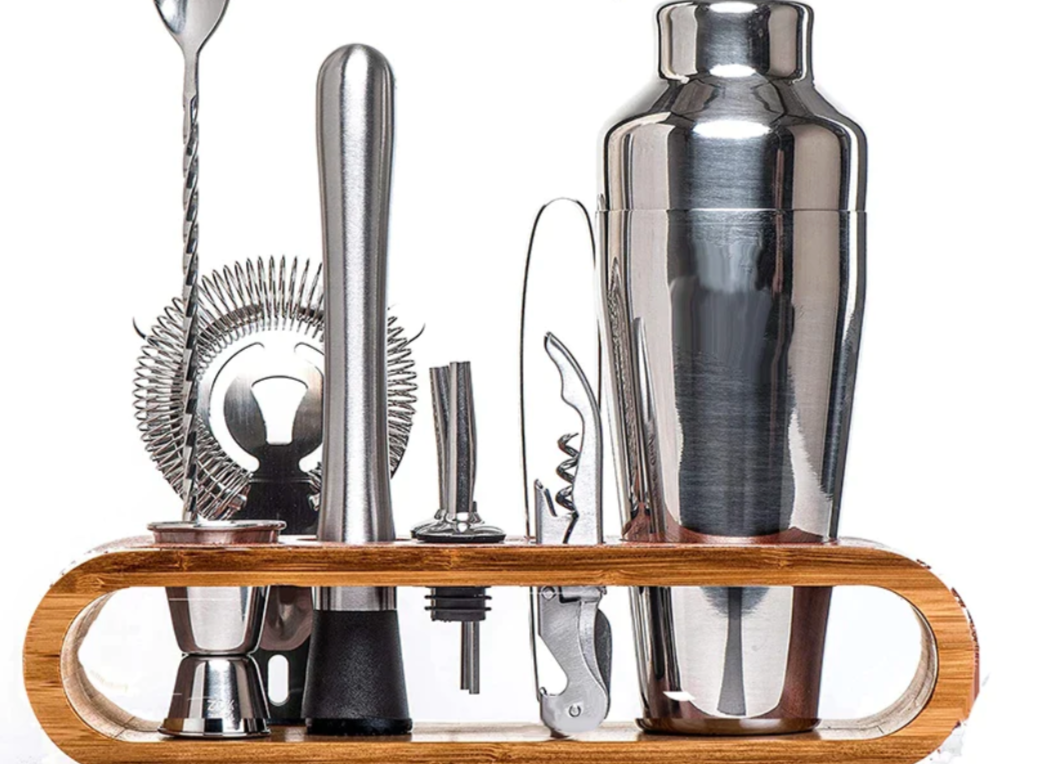 Cocktailset met 10-delige Bar Kit en Luxe Metallic Afwerking voor Professionele Cocktails 6