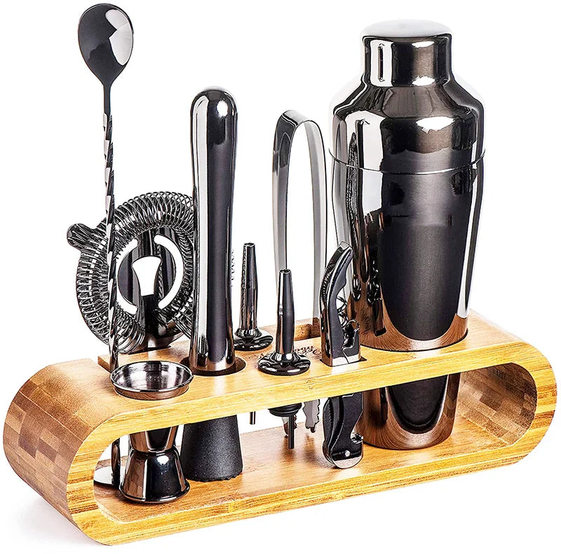 Cocktailset met 10-delige Bar Kit en Luxe Metallic Afwerking voor Professionele Cocktails 9