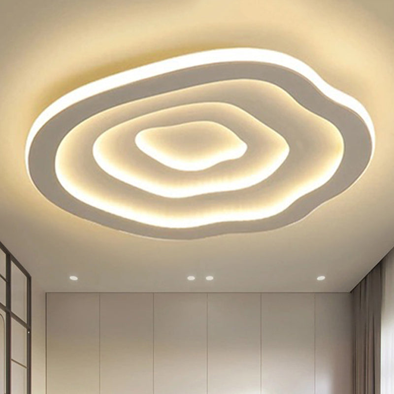 Golvend LED Plafondlamp met Warm en Wit Licht – Plafonniere voor Slaapkamer en Woonkamer