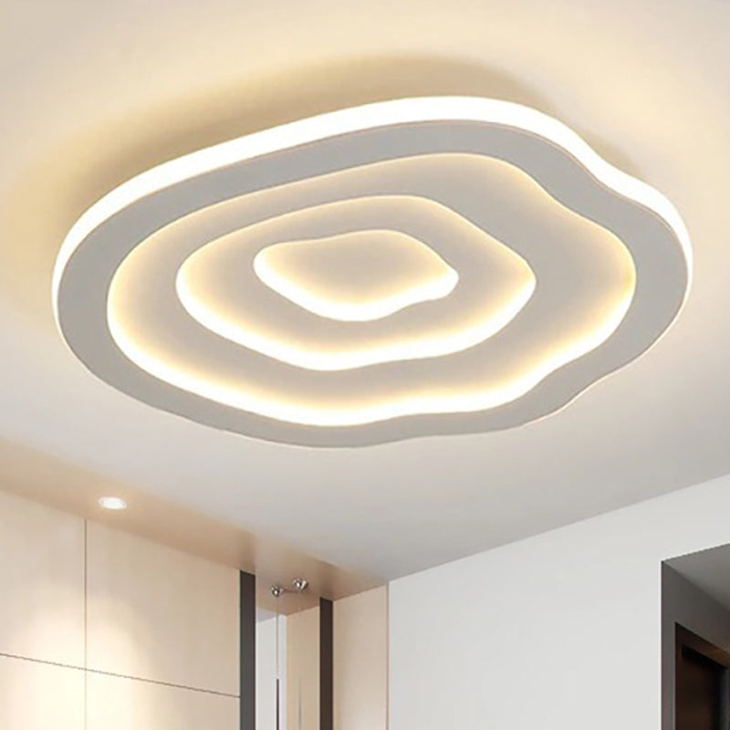Golvend LED Plafondlamp met Warm en Wit Licht – Plafonniere voor Slaapkamer en Woonkamer