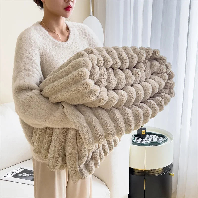Dames Fleece Deken met Luxe Zacht Materiaal en Warmte 1