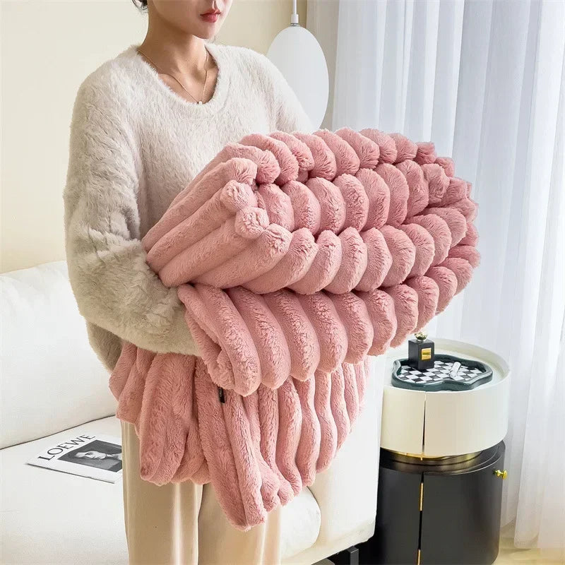 Dames Fleece Deken met Luxe Zacht Materiaal en Warmte 10