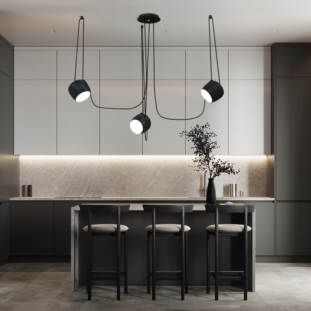Dimbare Hanglamp voor Woonkamer en Eettafel – Modern Design in Metaal en Glas 1