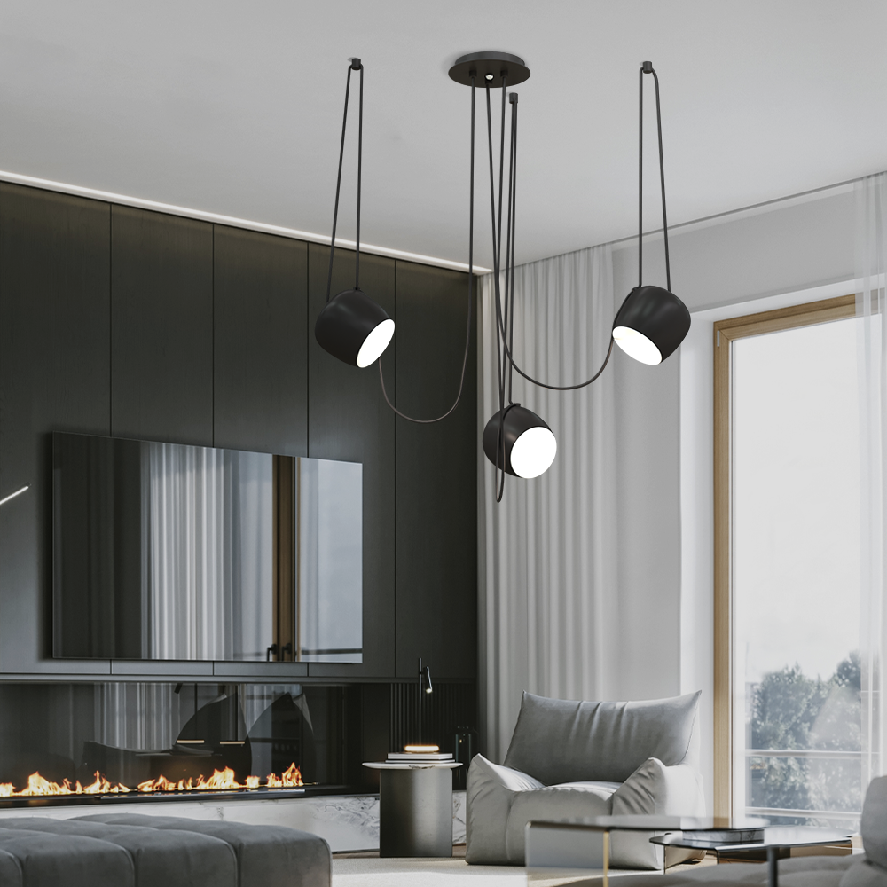 Dimbare Hanglamp voor Woonkamer en Eettafel – Modern Design in Metaal en Glas 6