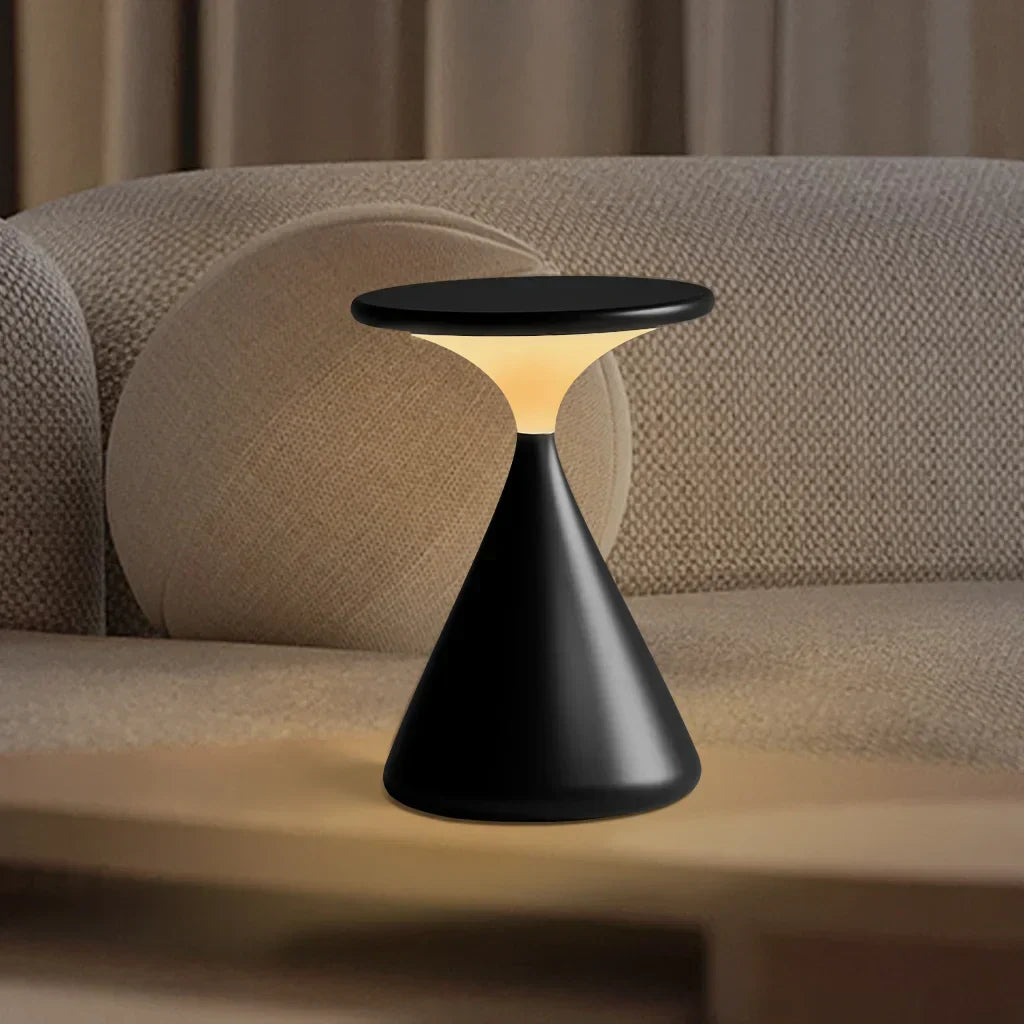 Dimbare Oplaadbare Tafel Lamp - Moderne Zwarte Tafellamp voor Boven Eettafel zonder Kabel 8