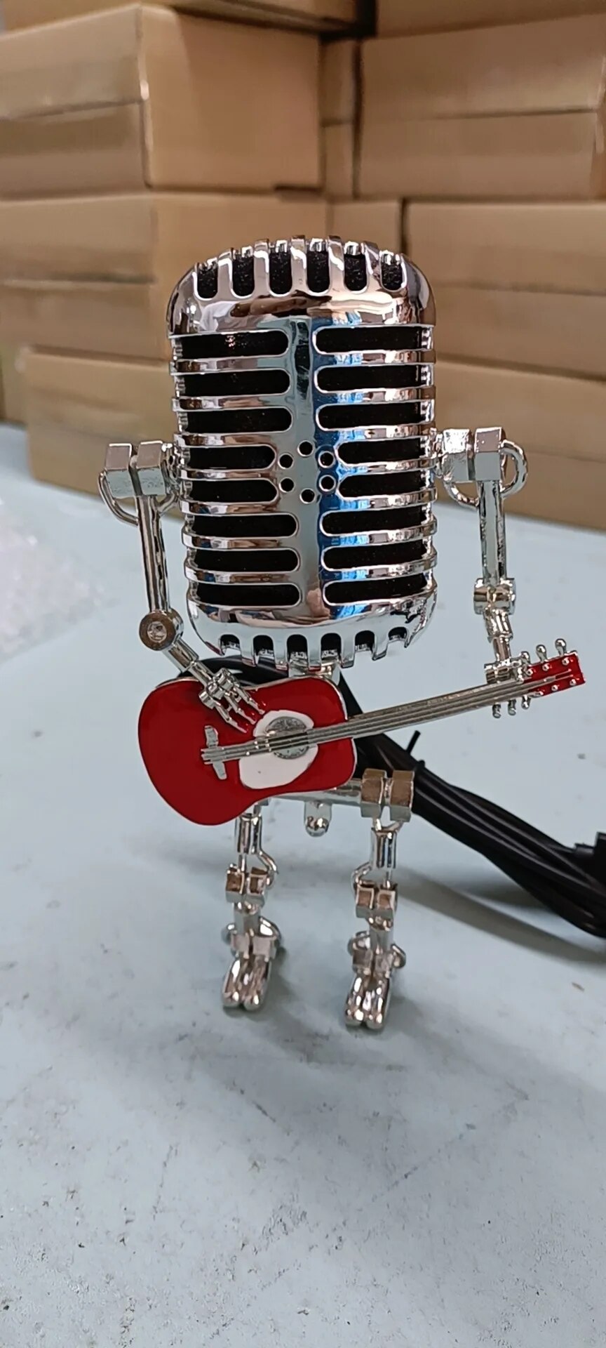 Microfoon met Gitaar Tafellamp