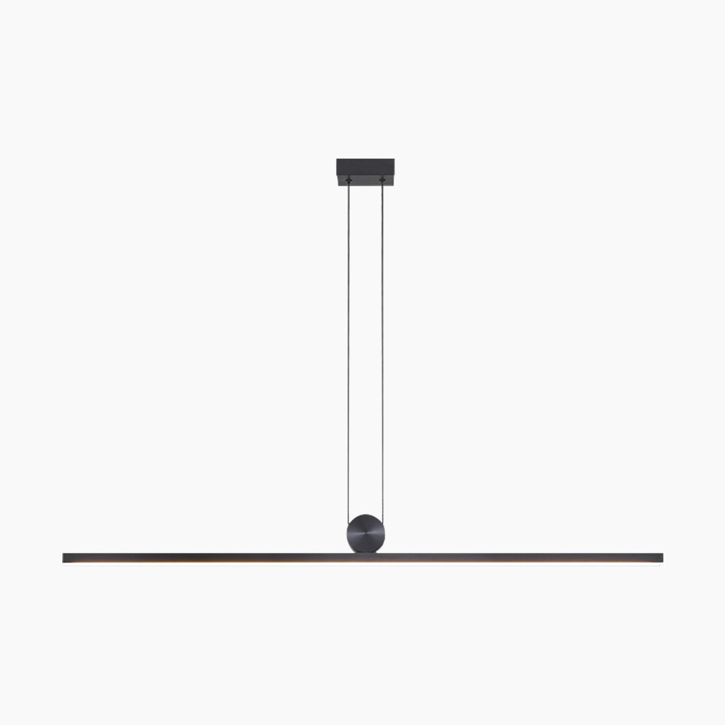 Dimbare Zwarte Hanglamp voor Eettafel met Afstandsbediening en Instelbare Lichtkleuren 0