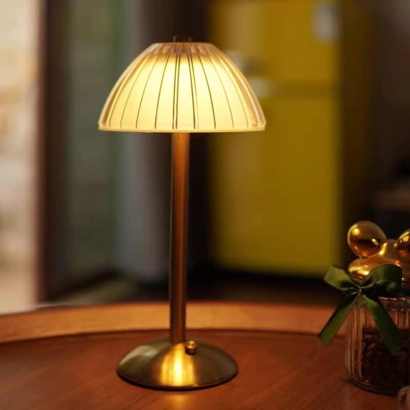 Draadloze Oplaadbare Tafellamp met Aanraakbediening – Elegant Vintage Design voor Binnen en Buiten 3
