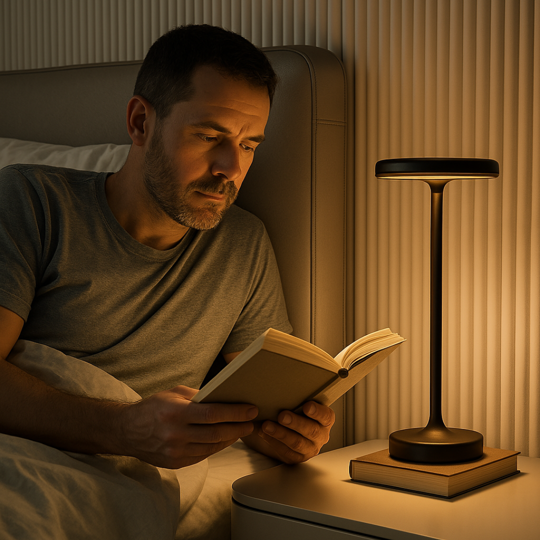 Draadloze Tafellamp met Dimbare LED en Oplaadbare Batterij voor Binnen en Buiten - Multifunctioneel Design 3