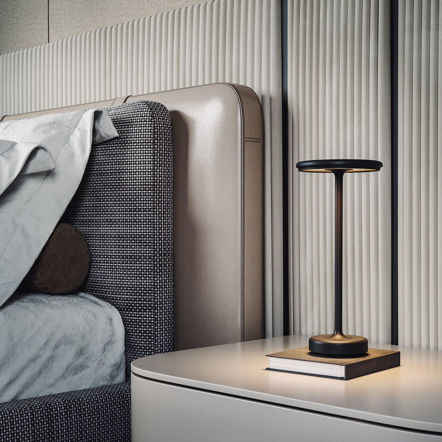 Draadloze Tafellamp met Dimbare LED en Oplaadbare Batterij voor Binnen en Buiten - Multifunctioneel Design 4