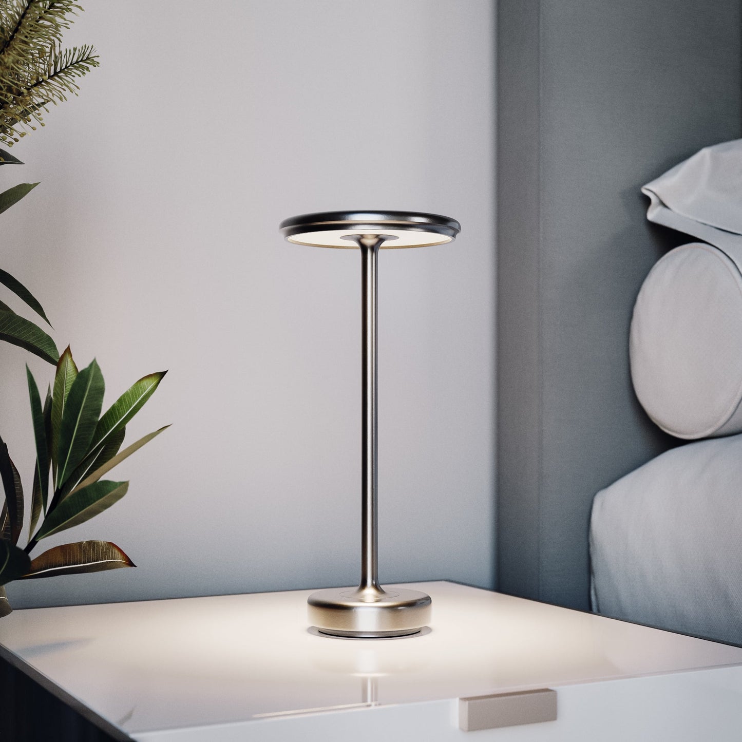 Draadloze Tafellamp met Dimbare LED en Oplaadbare Batterij voor Binnen en Buiten - Multifunctioneel Design 6