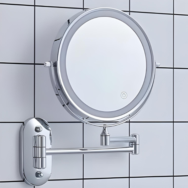 Draagbare Make Up Spiegel met Licht en Vergroting - Oplaadbare LED Verlichting Spiegel 4