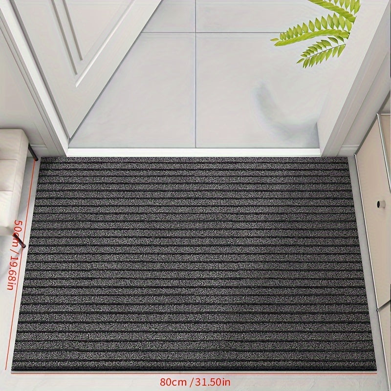 Duurzame Weerbestendige Deurmat voor Binnen en Buiten - Antislip PVC Schoonloopmat 60x90 cm 2