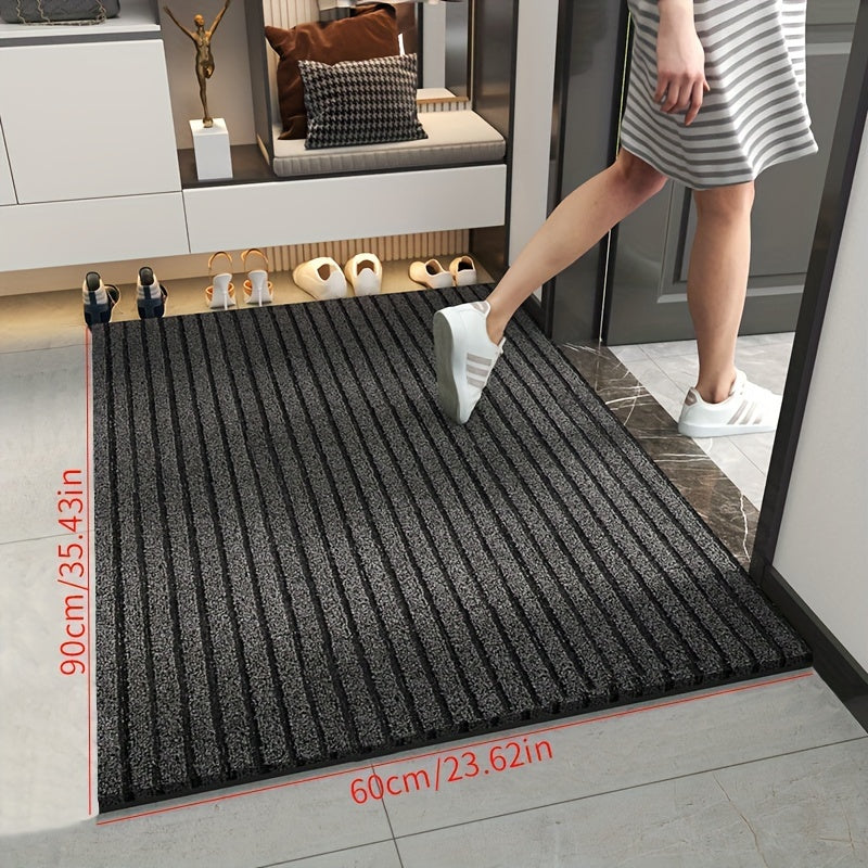 Duurzame Weerbestendige Deurmat voor Binnen en Buiten - Antislip PVC Schoonloopmat 60x90 cm 3
