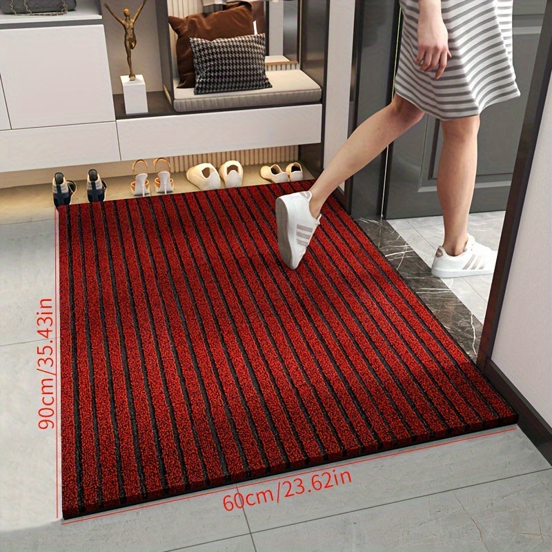 Duurzame Weerbestendige Deurmat voor Binnen en Buiten - Antislip PVC Schoonloopmat 60x90 cm 5