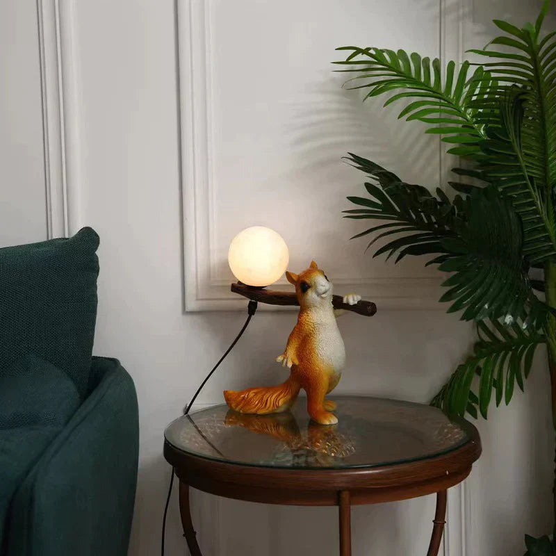 Eiken Tafellamp met Natuurlijke Inspiratie en Energiezuinige LED Verlichting 6