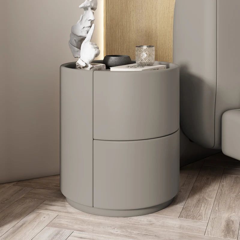 Elegant Nachtkastje Hout met 2 Lades – Nordic Design voor Slaapkamer Decoratie 7
