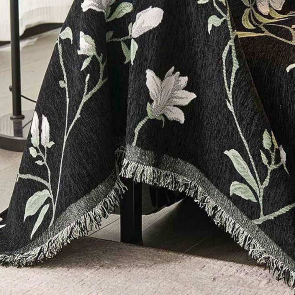Elegante Bankhoes met Vintage Bloemenontwerp en Kwastversiering voor Bescherming 3