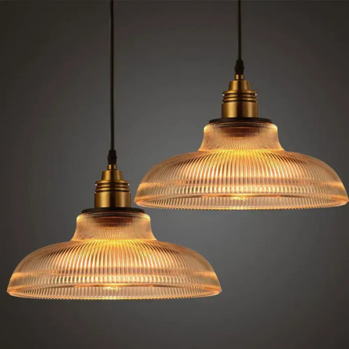 Elegante Hanglamp van Glas met Verstelbare Kabel