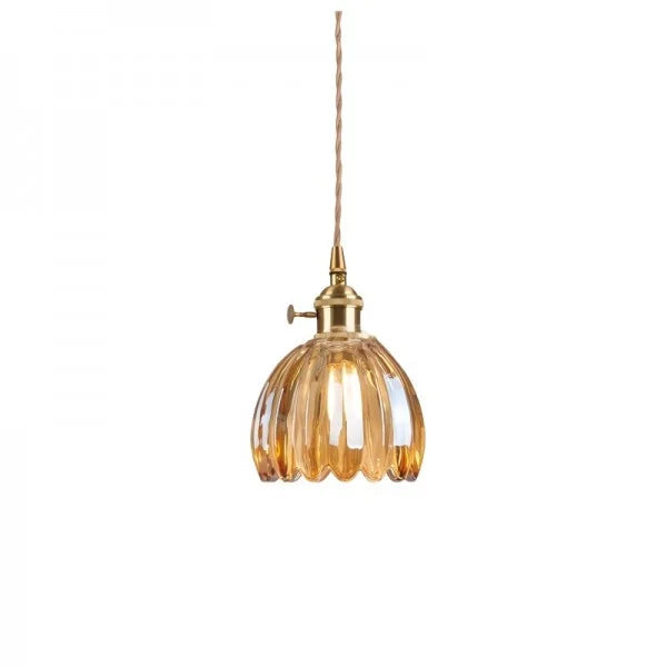 Elegante Hanglamp van Glas voor Eettafel en Woonkamer – Dimbare LED Verlichting met Bloemvormige Schaduw 6
