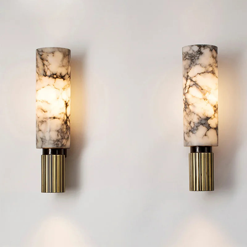 Elegante Marmeren Wandlamp met Zachte Verlichting voor Moderne Interieurs - Muurlamp voor Slaapkamers en Gangen 2