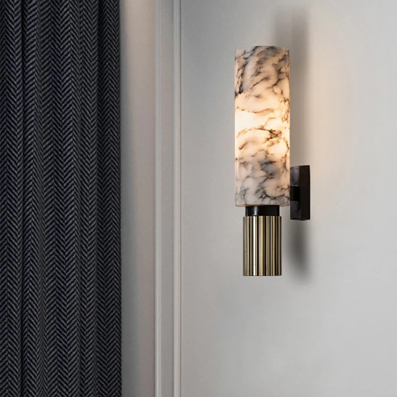 Elegante Marmeren Wandlamp met Zachte Verlichting voor Moderne Interieurs - Muurlamp voor Slaapkamers en Gangen 3